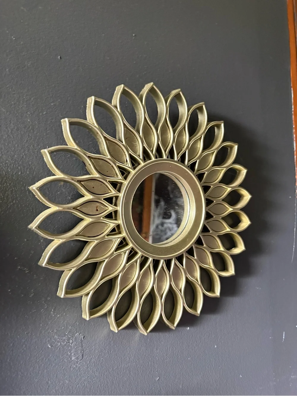 Gold Sunburst Wall Mirror - Decorative Home Wall Decor